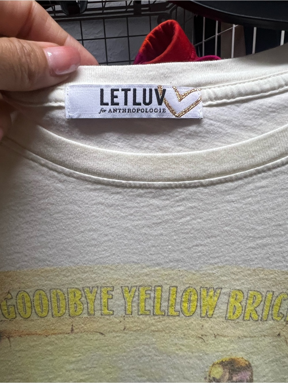 Letluv Elton John Vintage Graphic Cream Tee - Women Tops - Picture 8 of 10